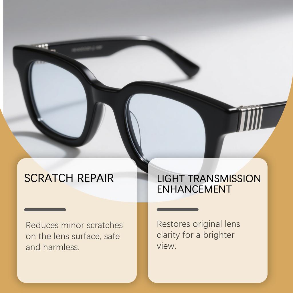The Scratch Remover For Glasses Is A Gentle Polishing Care Resin Glass That Reduces Minor Scratches And Is Safe Without Damaging,30ML