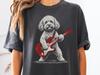 Cockapoo Rock T-Shirt: Guitar Music Lover Tee, Cockapoo Mom or Dad Gift Shirt, Funny Rock Doodle Dog Style