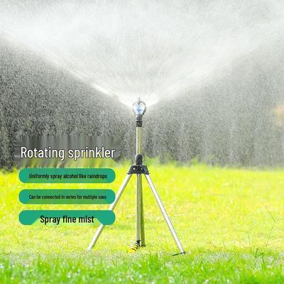 Rotating Retractable Tripod Sprinkler Head for Garden Watering