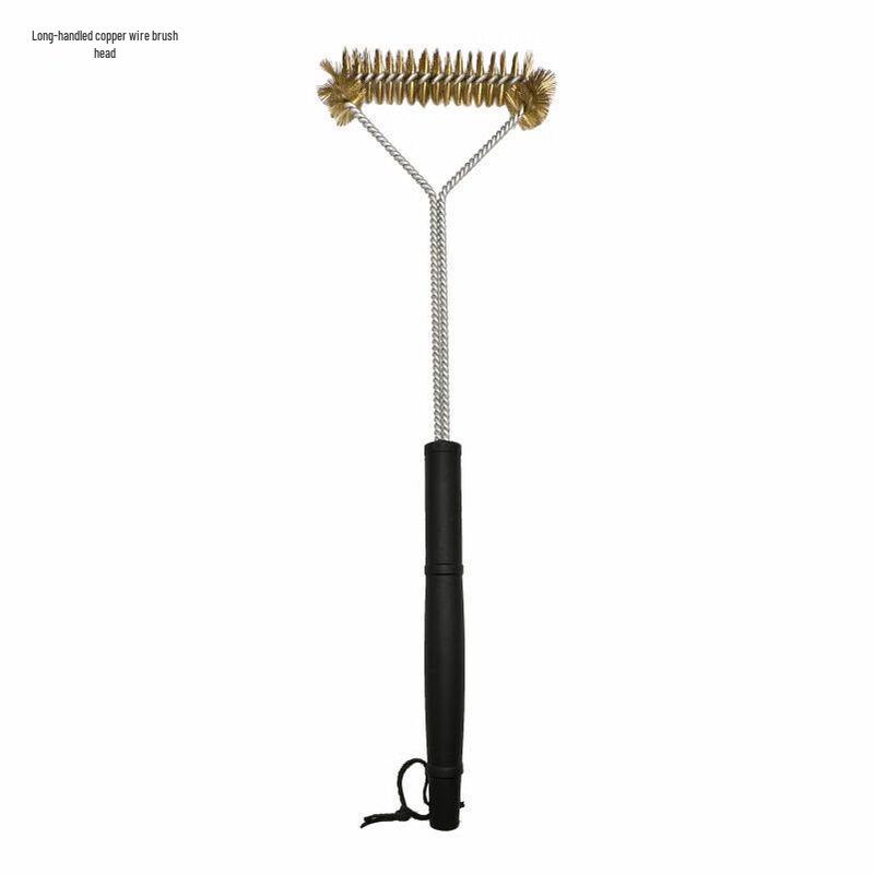 

ZISIZ Long Handle 18-inch Copper Wire Grill Brush 3-Pack