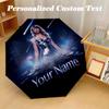 Taylor Swift Automatic 8‑ribs Umbrella, Custom Name Text Personalized Folding Umbrella Rain Sun Gift