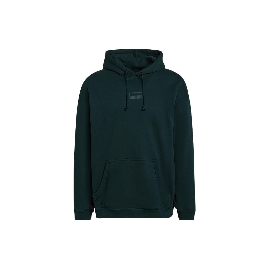 adidas Originals R.Y.V. Logo Hoodie Solid Color Kangaroo Pocket Pullover Men Hoodies Green H11484