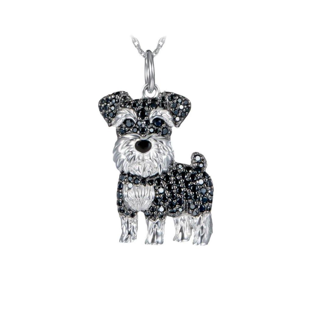 Charming Shy Puppy Cartoon Pendant - Trendy, Cute, Exquisite Pet Necklace