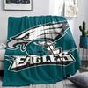 Philadelphia Eagles Printed Flannel Blanket, soft throw for bedroom sofa, washable, fan merchandise, great gift.
