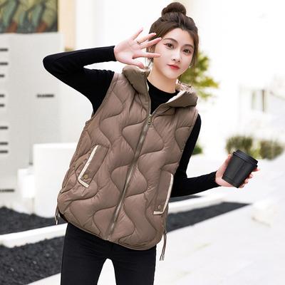 Bright and Wash Free Down Cotton Vest for Women In Autumn and Winter  New Loose and Slimming Fashion Camisole for Outerwear