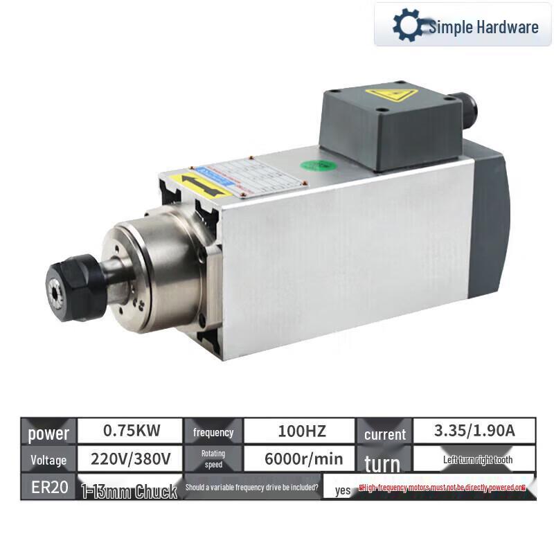

High-Speed Air-cooled Spindle Motor CN plug (adapter included)