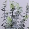 1Pc Fake Flower Artificial Decoration Eucalyptus Leaf Shape Fashion 3 Branches Eucalyptus Leaf Fake Plant for Home
