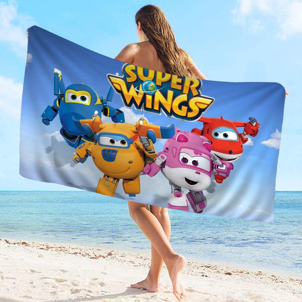 Super Wings Towel Microfiber Beach Towel Absorbent Quick Dry Soft Yoga Swimming Resort Mountain Climbing Towel
