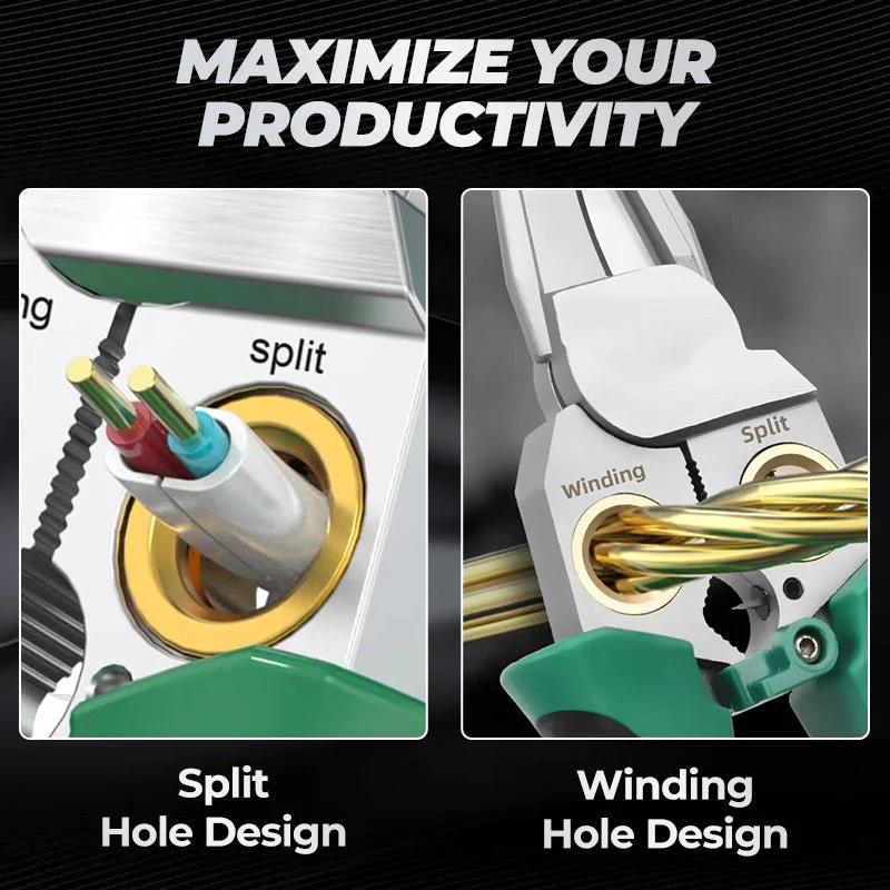 8 In 1 Wire Stripping Pliers Multifunction Electrician Cable Stripper Cutting Splitting Repair Hand Tools Pliers