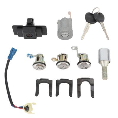 Car Full Lock Cylinder Key Set MR259111 Replacement for Mitsubishi Pajero Montero 2nd 1990 To 2004