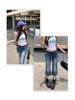 Women's Spicy Girl Low-Waist Stretchy Micro-Flare Slimming Cropped Jeans - Petite 2025 Autumn Style