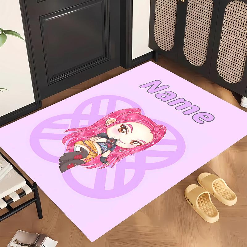 Guarda (1) Tappeto da Ufficio Personalizzato con Nome Decorazione Elegante per Soggiorno Camera da Letto Cucina