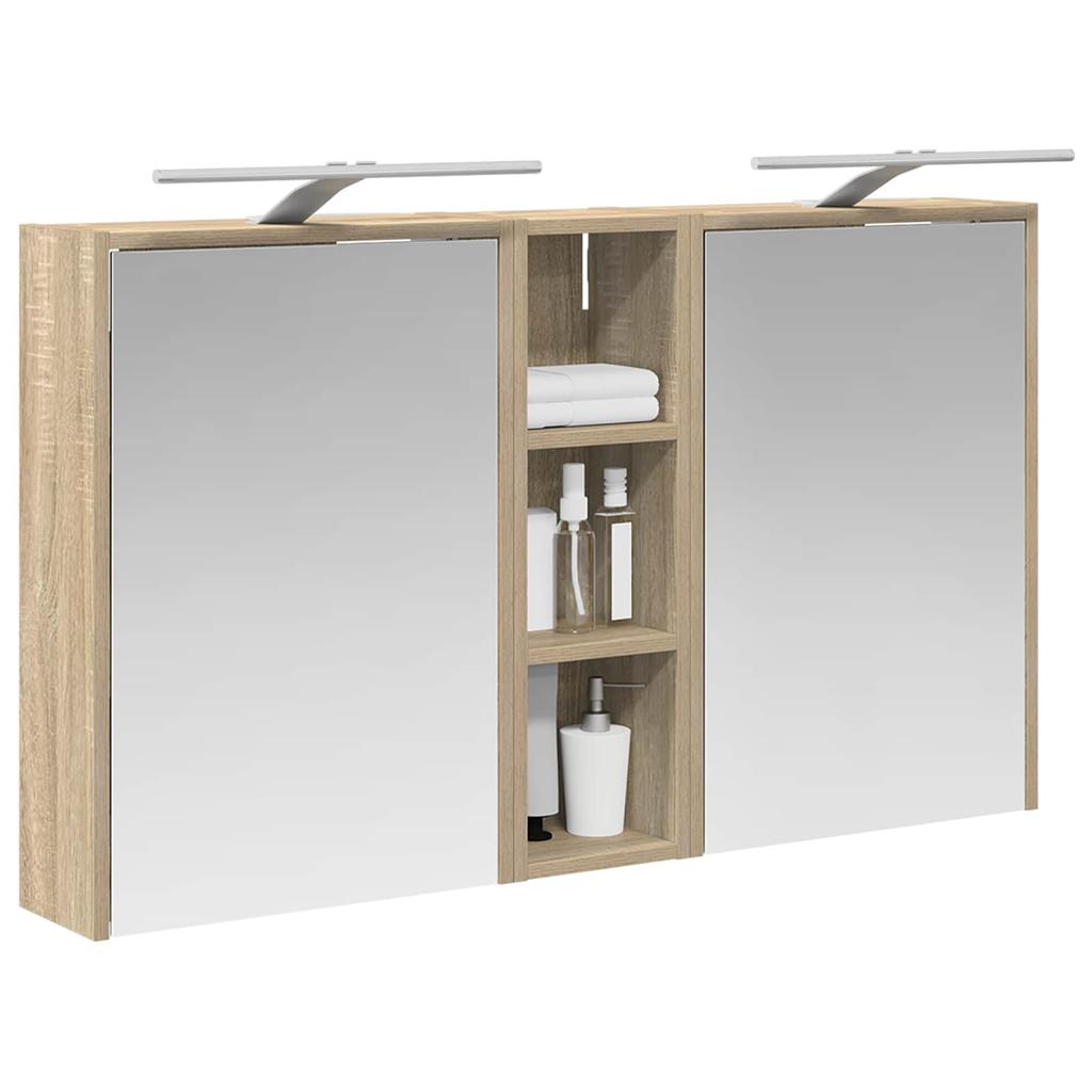 Bathroom Cabinet Set 3 Pcs 106 X 16 X 62.5 Cm Engineered Wood