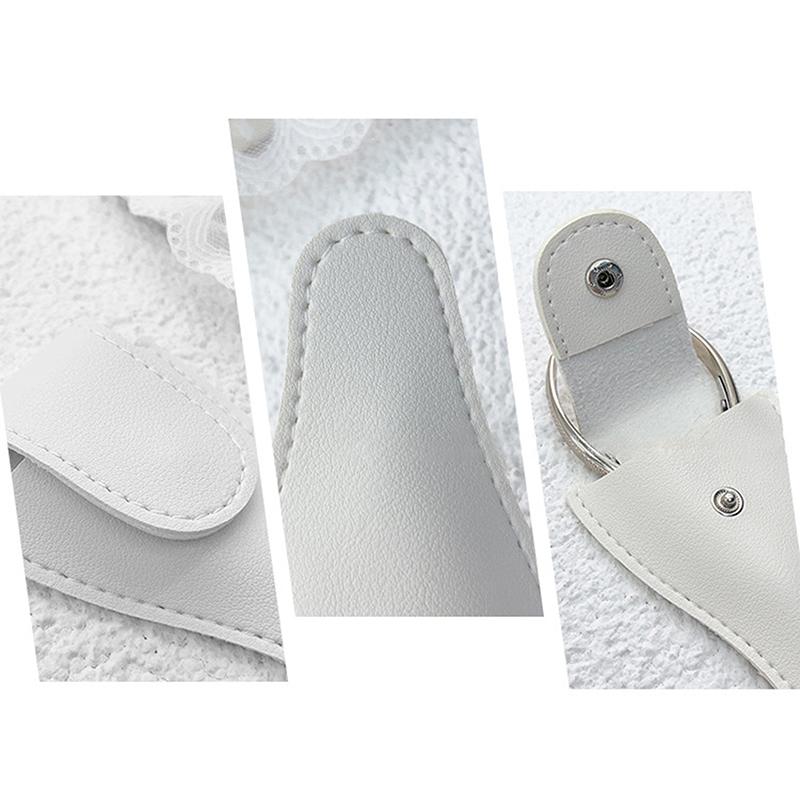 1Pc Hasp Stil V Form Pu Leder Schere Schutz Tasche Nagel Trim Abdeckung Fall Maniküre Pediküre Werkzeuge