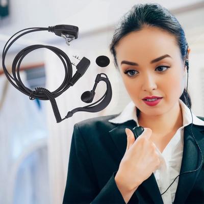 Microfono professionale per cuffie 2 pin gancio per l'orecchio bar discoteca guardia del corpo interfono privato accessori per BAOFENG UV5R