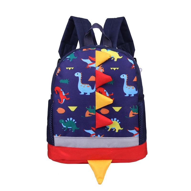 2020 New Dinosaur Children's Schoolbag Cross-border Kindergarten Baby Backpack Anti-lost