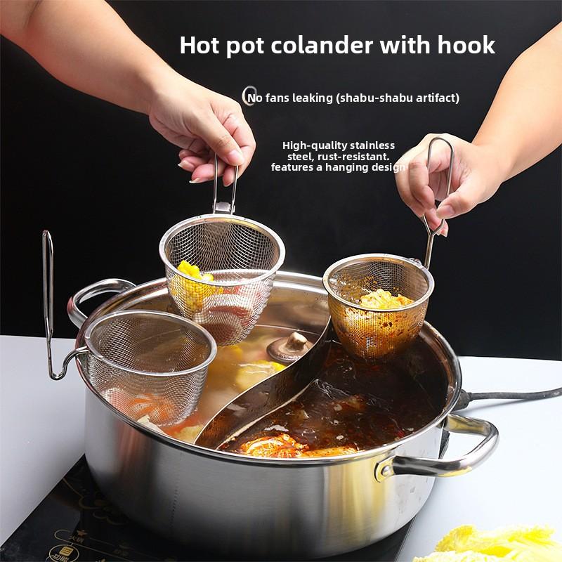 Hot Pot Feines Sieb Küchen-Lo-Mein Gebratenes Filtersieb