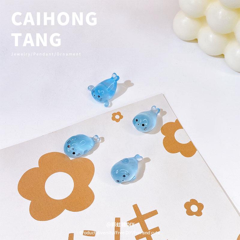 Nová DIY Kreativní Miniaturní Svítící Ozdoba s Mládětem Tuleně