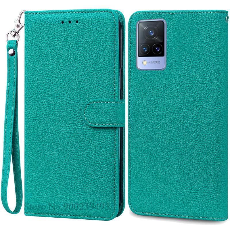 Pro Vivo V21 Pouzdro Silikonové Peněženkové Vyklápěcí Pouzdro na Telefon pro Vivo V2050 V2066 V2108 VivoV21 Kožené Pouzdro Coque pro Vivo V21 5G Fundas