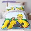 Homer Pattern Bedding Home Decoration Birthday Gift ( 1 Duvet Cover + 2 Pillowcase, Without Core),fan Merchandise.