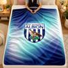 Flannel BlanketWest Bromwich Albion Football Warm Soft Throw Blanket for Indoor Sofa Bed Living Room Use