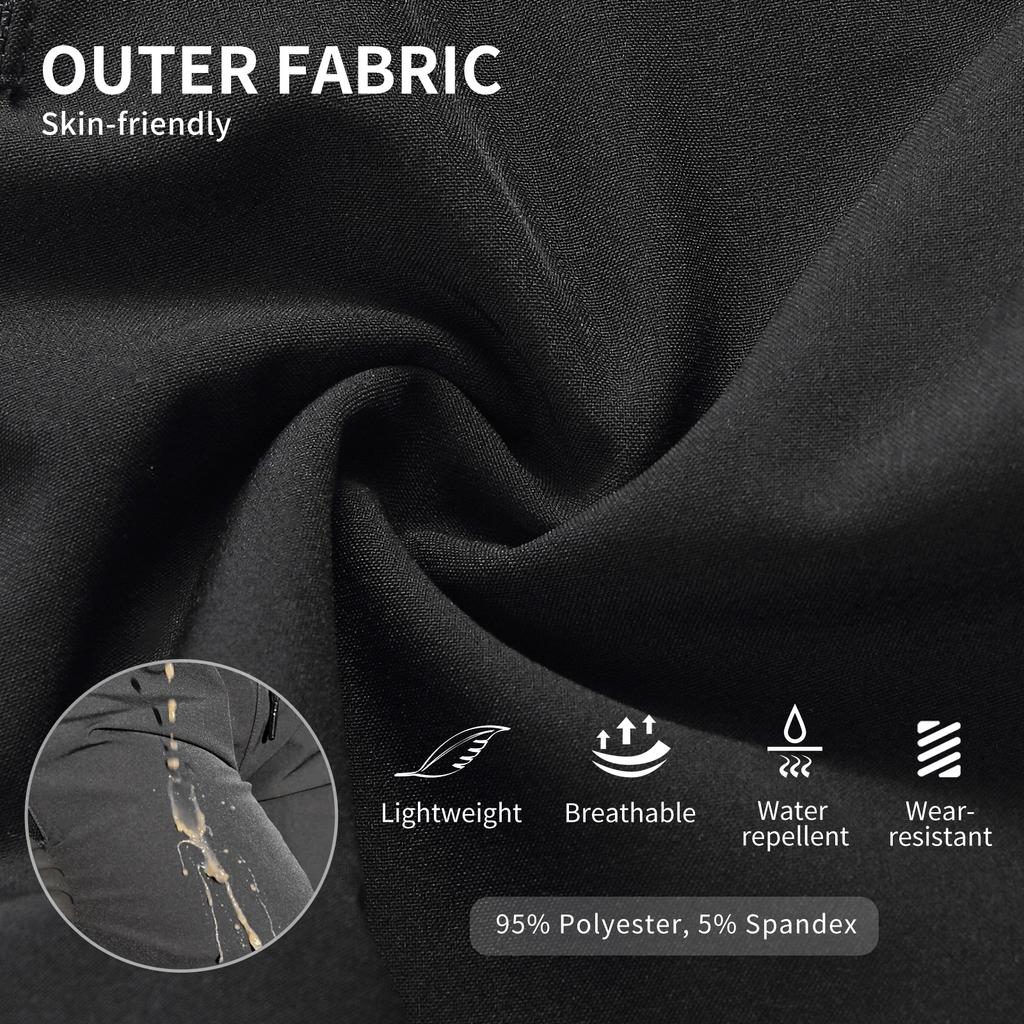 WOSAWE Męska i Damska Koszulka z Krótkim Rękawem na Rower Górski Outdoorowy Jazda na Rowerze Zestaw Spodenek MTB 2 w 1 z Wkładką