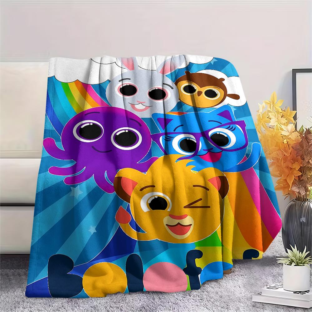 cute Bolofofos Print Flannel Blanket,High quality Comfortable for All Seasons,Home Decor,Warmth and Comfort,Perfect for Christmas Gifts