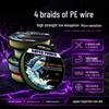 Strong 100m 4-Strand PE Braided Fishing Line, 100lb, for Freshwater & Saltwater