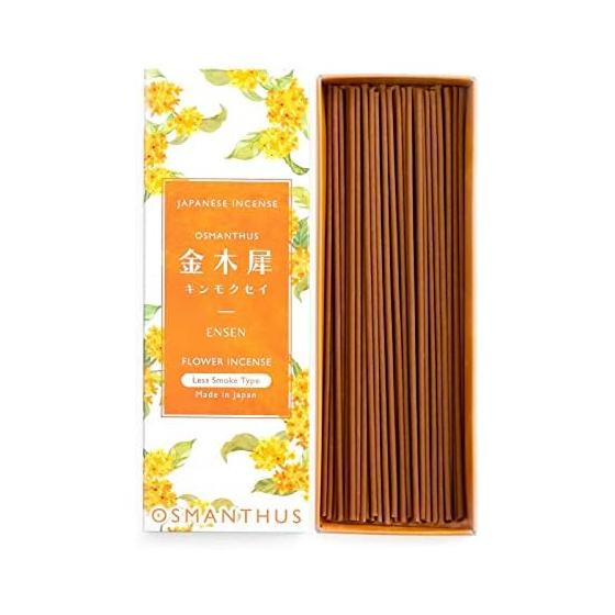 [Pursuing the scent of Osmanthus] Incense Osmanthus Incense Low Smoke Sandalwood Aroma Made in Japan Approx. 60 pieces Vanilla Incense Stick Gift