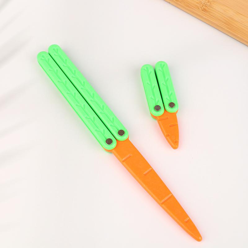 3D Printing Gravity Radish Knife Mini Carrot Model Push Card Decompressionn Toy Student Prize Children'S Cognitive Toys