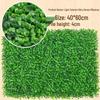 Eucalyptus Artificial Plant Wall Decoration - Greenery Background with Faux Flowers and Lawn Grass Turf