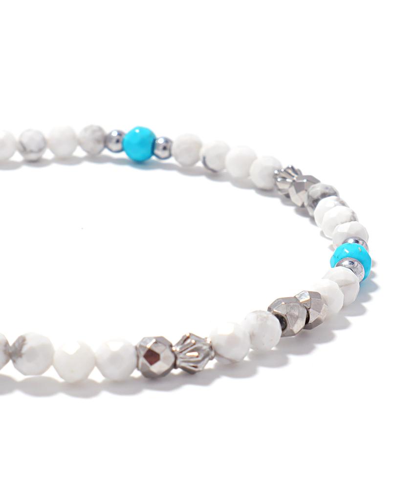 Polalita Polaris Turquoise Howlite Bracelet (Plt-Br-136_Wt)