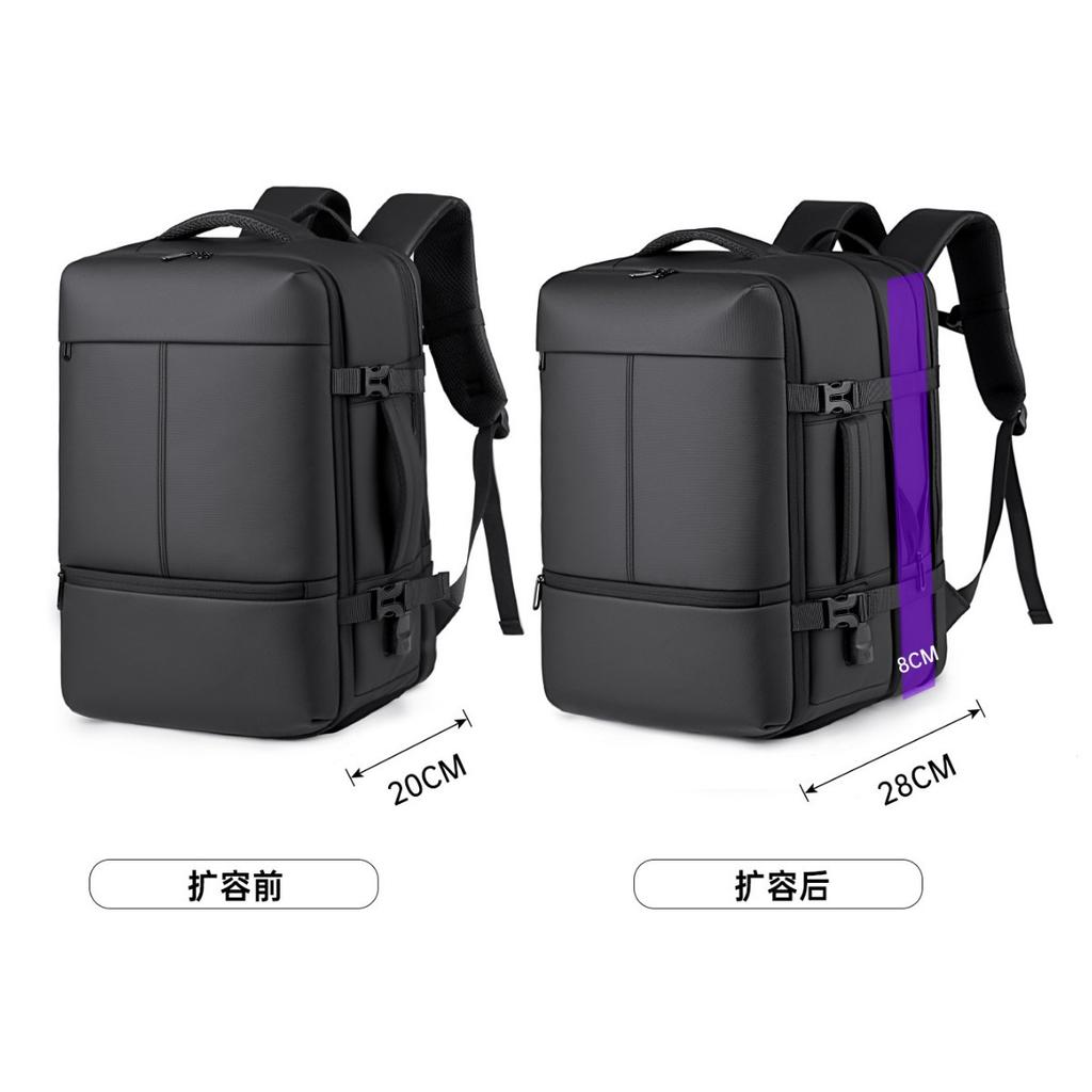 Schoolbag Large Capacity Multi-Pocket Casual Backpack Business Travel Computer Bag Lightweight Extended Commuter Travel Storage Bag
