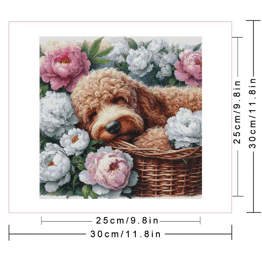Diamond Painting Complete Kit Dog Animal Flower Landscape Full Round Diamond Mosaic Home Living Room Art Craft