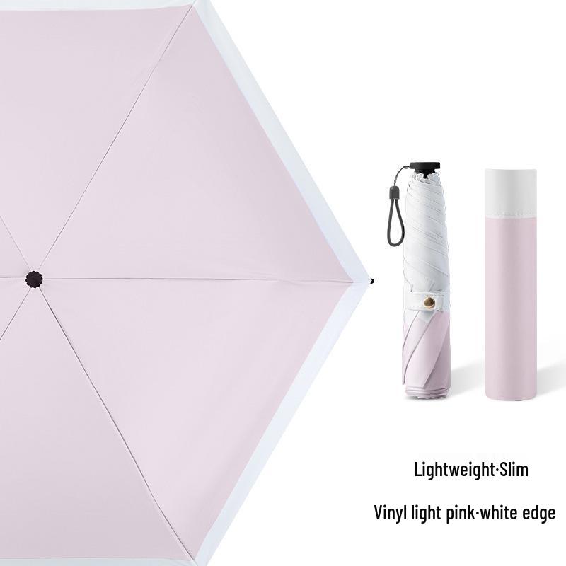 Ultra-light Carbon Fiber Sun & Rain Umbrella - Lightweight, Three-fold, UV Protective Parasol.