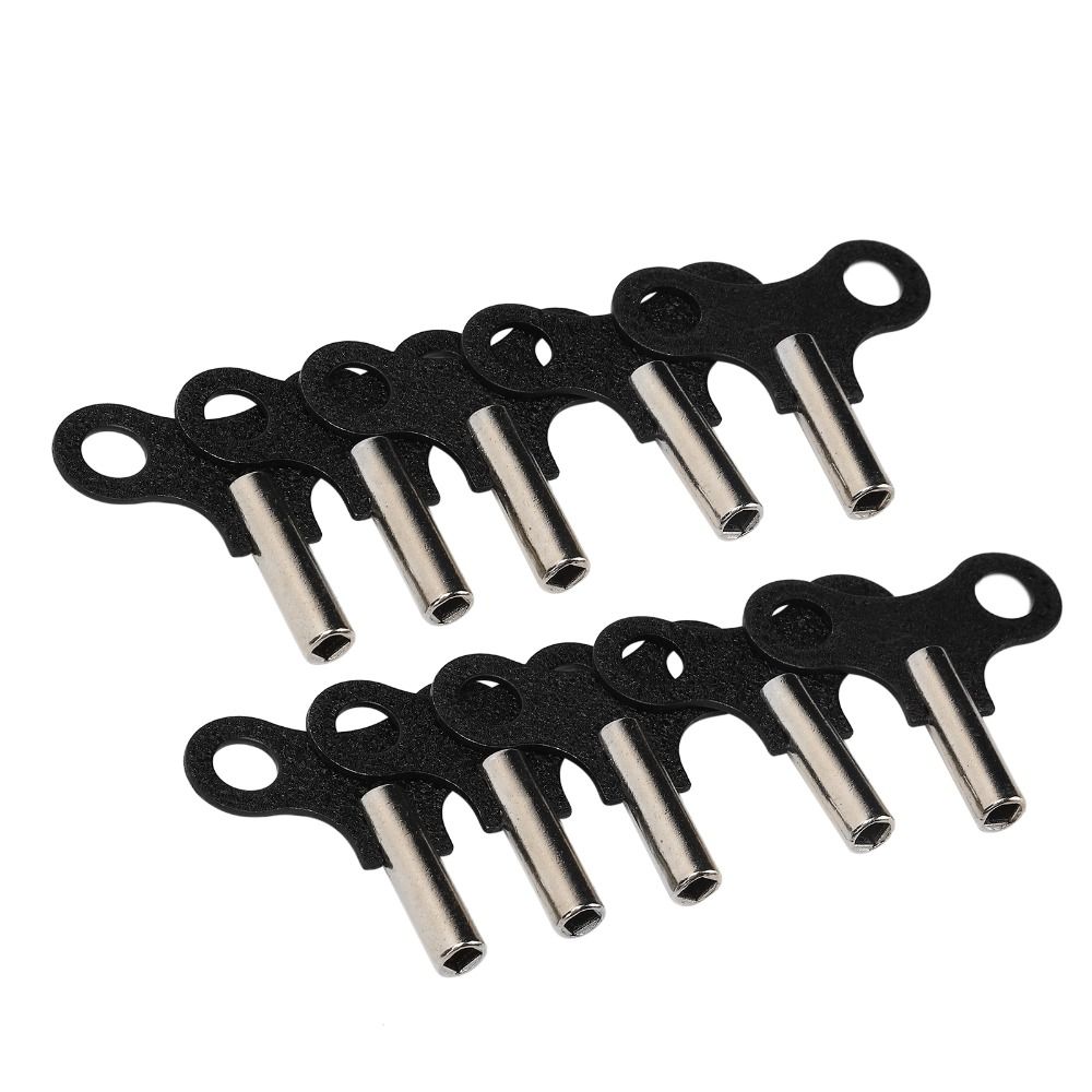 10 STuks Set Klokgereedschap Klokwerk Sleutels Compact Mechanisch Klokje Sleutel Klok Reparatiegereedschap Antieke Klokken