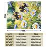 Bee and Flowers Blankets Girls Flannel Throw Blanket For Sofa Home Super Soft Custom Quality Bedspread Gift