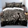 Rock Concert Guitarist Art Bedding Duvet Cover Set Duvet Cover Pillowcases  (1*Duvet Cover 2*Pillowcases, without duvet insert)
