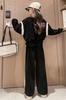 KOSIKINI Long Sleeve Sweatshirt and Athletic Pants Set for Casual and Perfect for School or Sizes and Cute Sweatsuit Perfect for Dance and Korean