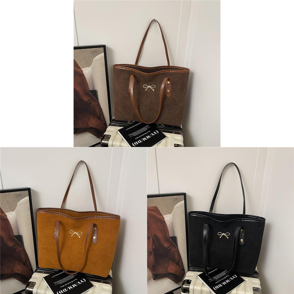Large Capacity Tote Bag For Women With Zipper Closure And Streetwear Design