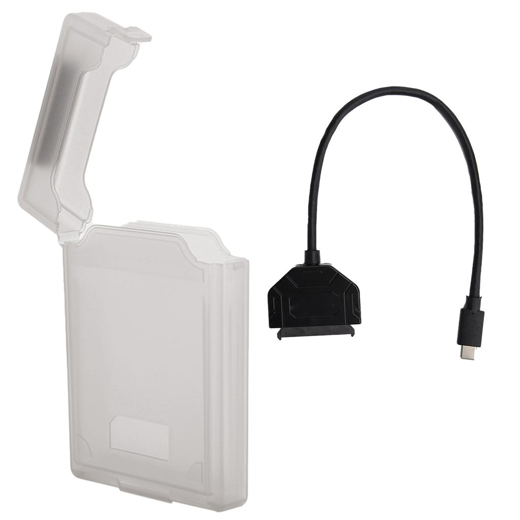 Hard Drive Adapter Protection Box Kit for SATA Type C USB3.0 2.5in HDDSDD Notebook AccessoryGray