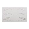 10 Stück Aurora Eyeliner Augenbrauen Tattoo Aufkleber Wasserdicht Metallische Make-up Patches Gesichtskunst