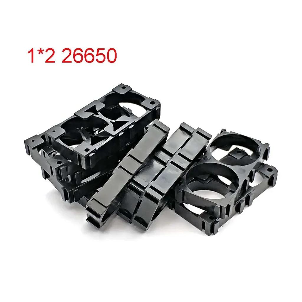 1*2 1*3 26650 26700 26800 Battery Holder Bracket Lithium Battery Plastic Bracket Fixed Bracket DIY Battery Pack Diameter 26.3mm