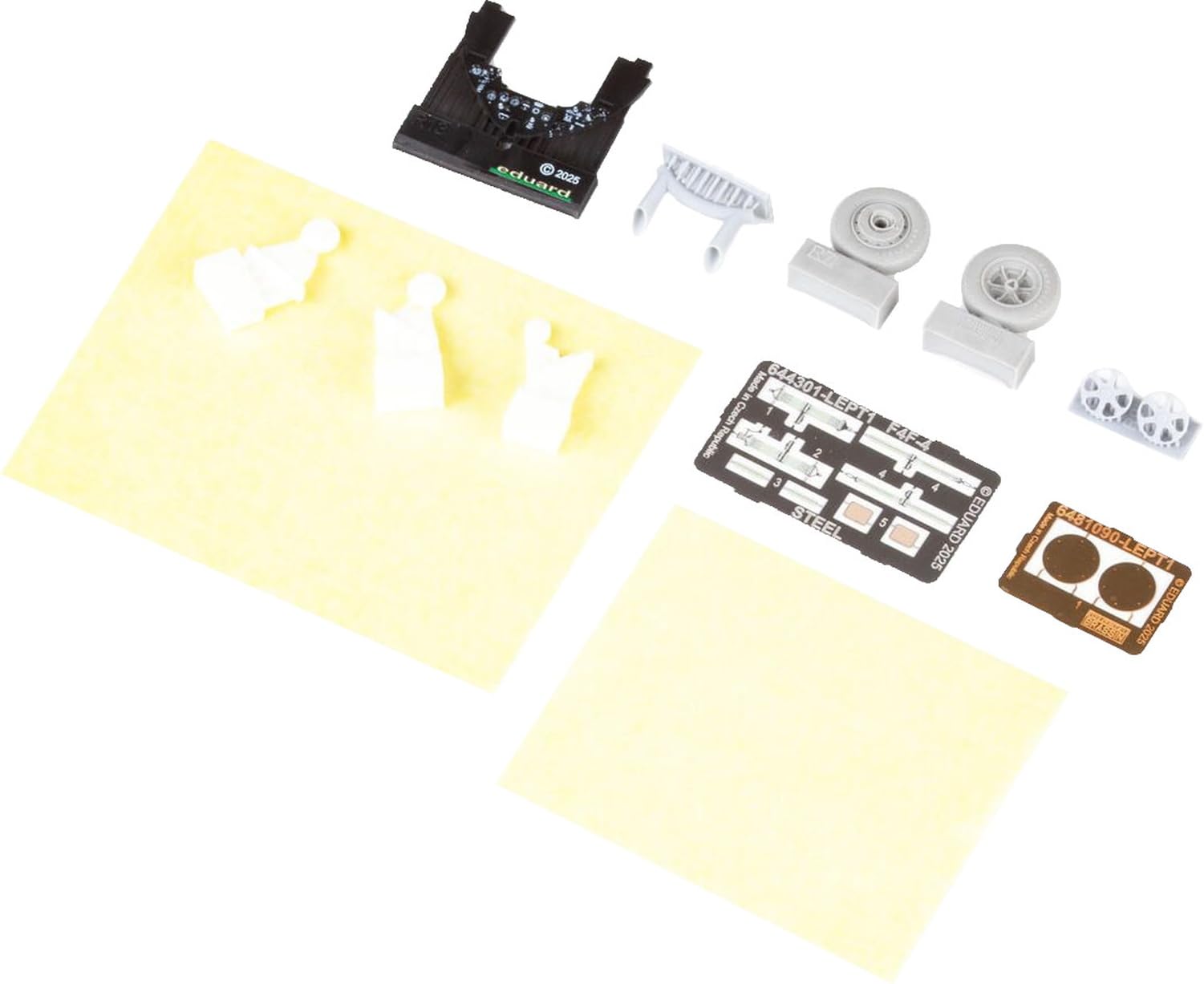 

Eduard 1/48 Look Plus F4F-4 Late Wheel Instrument Panel and Parts Set (for Academy Models) Plastic Model Kit Parts EDU644304 (Airplane)