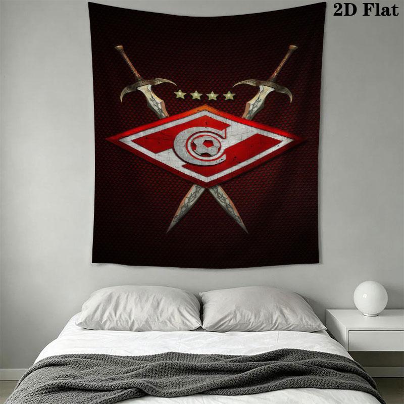 Spartak Moscow Dream Wall Hanging Printed Fabric Blanket Decorative Tapestries for Bedroom Living Room Home Decor