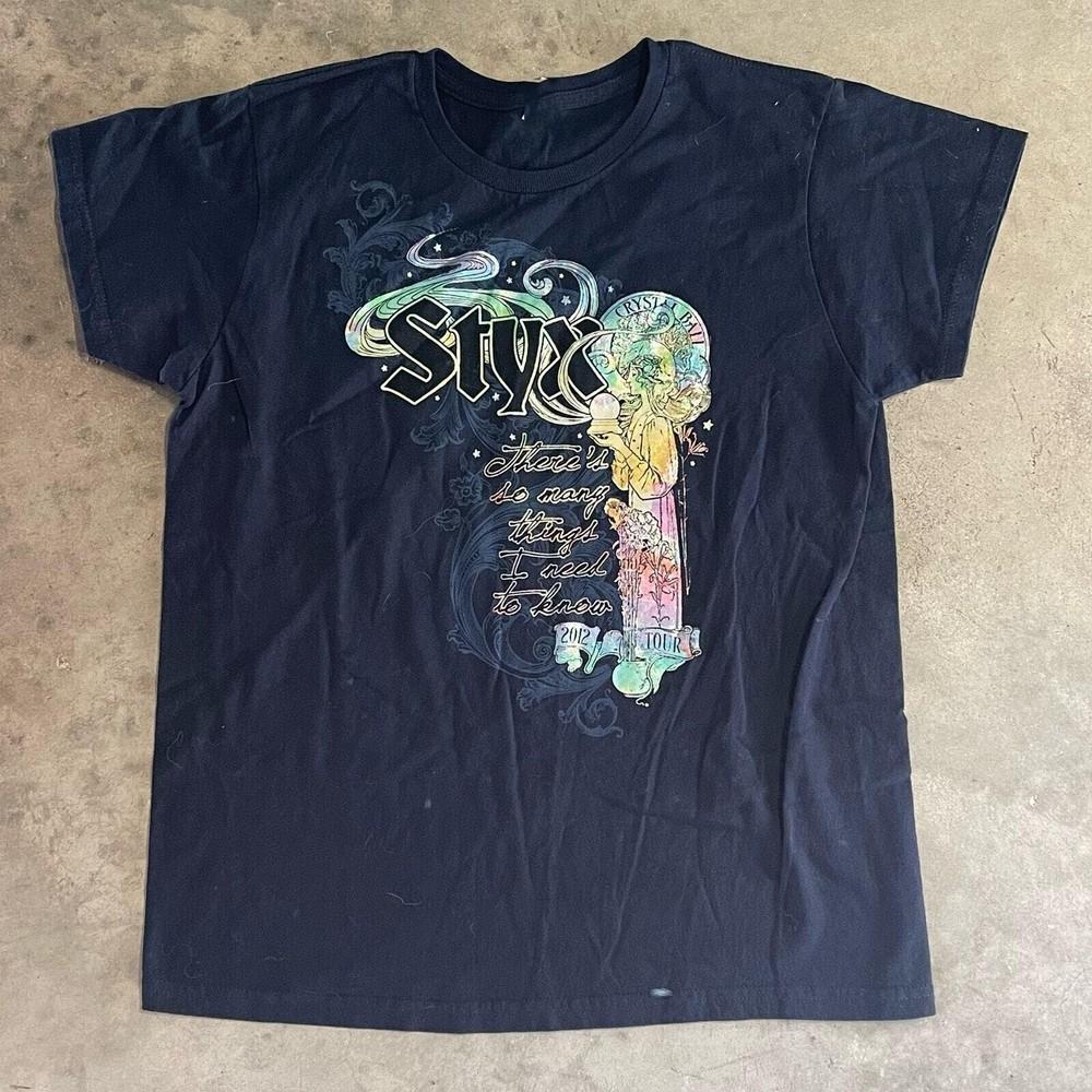 Styx Tour 2012 Unisex Cotton TShirt S to 5XL Unisex T-Shirt S