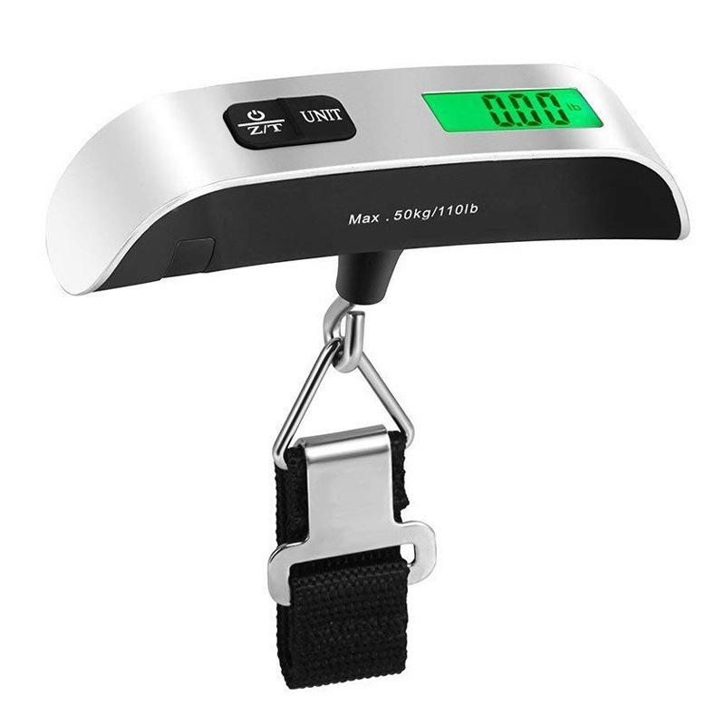 Portable Digital Luggage Scale Digital LCD Display 110lb/50kg Electronic Suitcase Travel Weighs Baggage Bag Weight Balance Tools