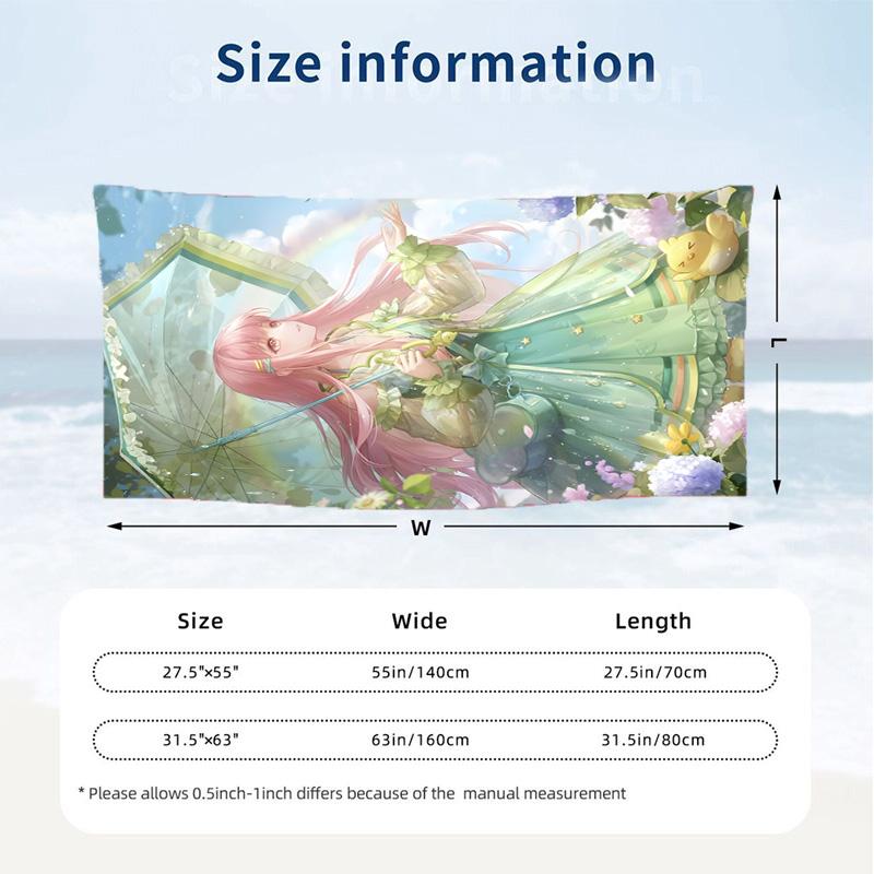 Shining Nikki (14) Theme Beach Towel Sand Resistant Soft And Comfortable Suitable For The Pool Camping Yoga And Diving A Travel