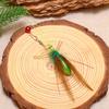 Simulation Mantis Bee Feather Replacement Accessories Funny Cat Stick Rod Teaser Pet Toy Plastic Wood
