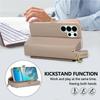 WEFOR Pouzdro na peněženku Crossbody pro Samsung Galaxy S26/S25 Edge/S24/S23 FE/S22/S21/S20 Ultra Řemínek Držák na karty Stojánek Zrcátko